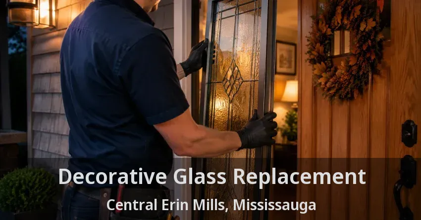 Decorative Glass Replacement Central Erin Mills, Mississauga - ON
