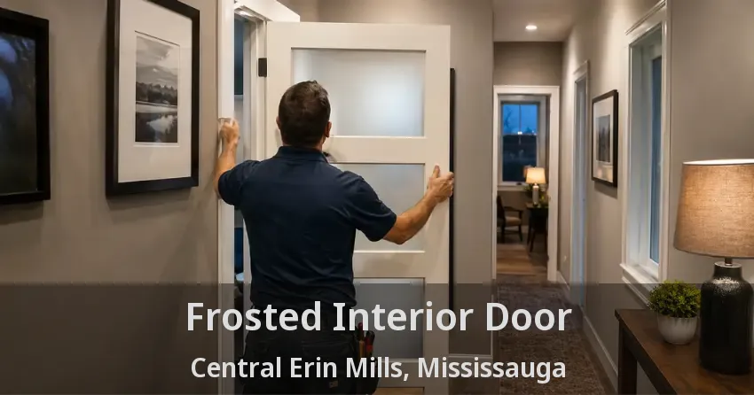 Frosted Interior Door Central Erin Mills, Mississauga - ON