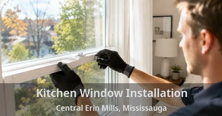 Kitchen Window Installation Central Erin Mills, Mississauga - ON