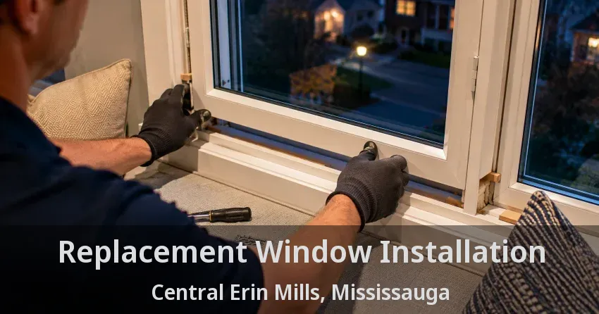 Replacement Window Installation Central Erin Mills, Mississauga - ON