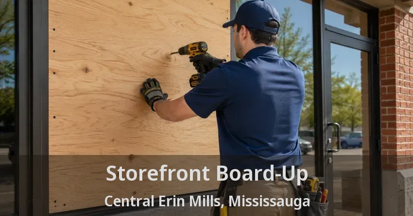 Storefront Board-Up Central Erin Mills, Mississauga - ON