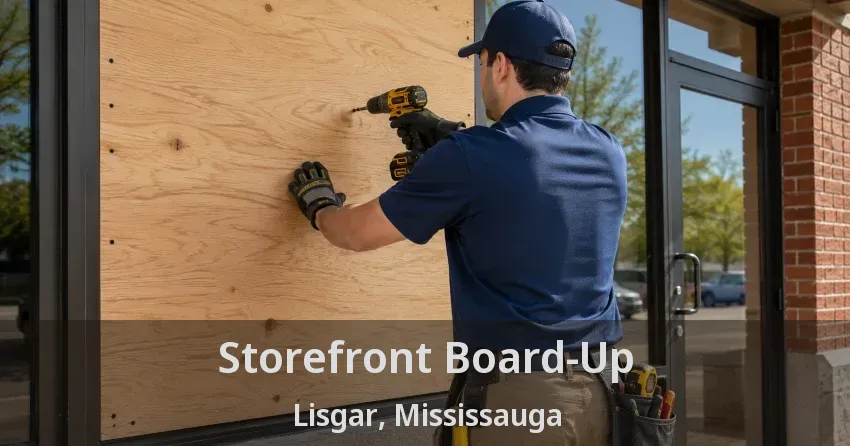 Storefront Board-Up Lisgar, Mississauga - ON
