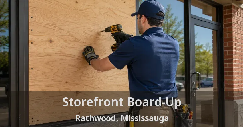 Storefront Board-Up Rathwood, Mississauga - ON