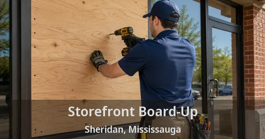 Storefront Board-Up Sheridan, Mississauga - ON