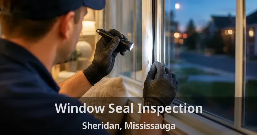 Window Seal Inspection Sheridan, Mississauga - ON