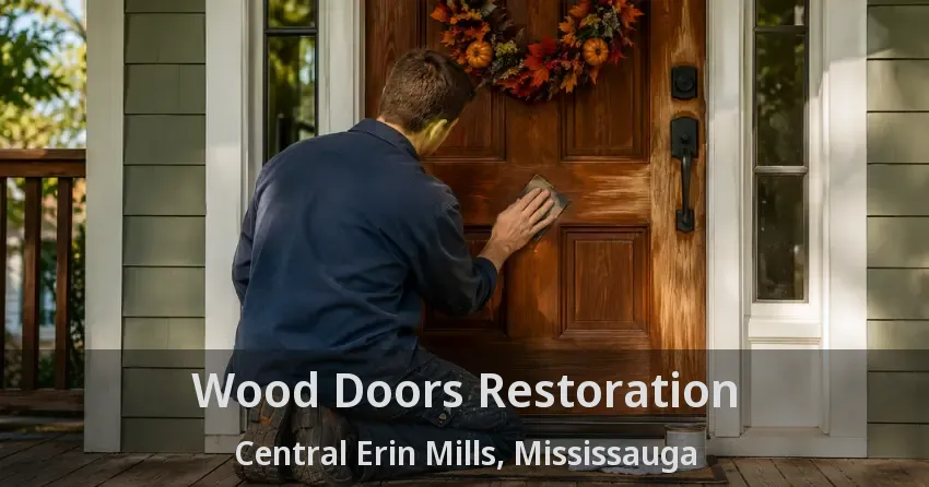Wood Doors Restoration Central Erin Mills, Mississauga - ON