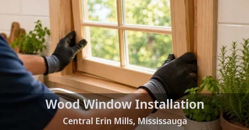 Wood Window Installation Central Erin Mills, Mississauga - ON