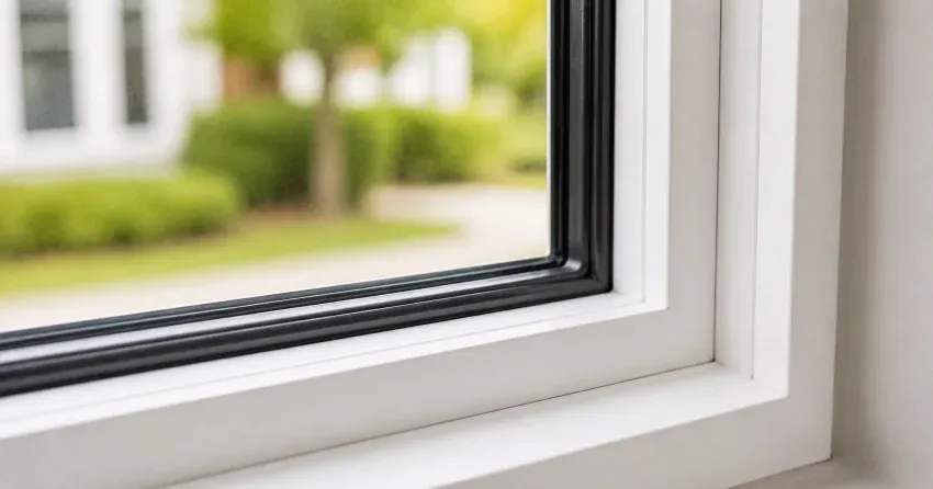 technician repairing window and door hardware in Rathwood, Mississauga home