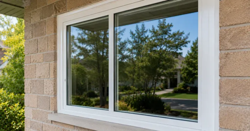technician installing new insulated glass unit in window frame in Lorne Park, Mississauga