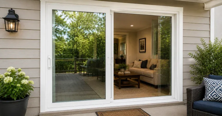 new patio door replacement installed in Lisgar, Mississauga home